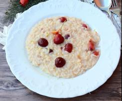 Risotto con ciliegie pecorino e lime(contest ciliegie )