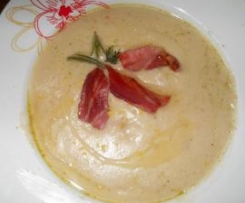 Crema di Pane e Speck tostato