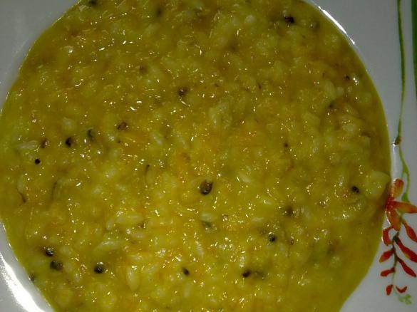 Risotto alle carote ,vongole e zafferano