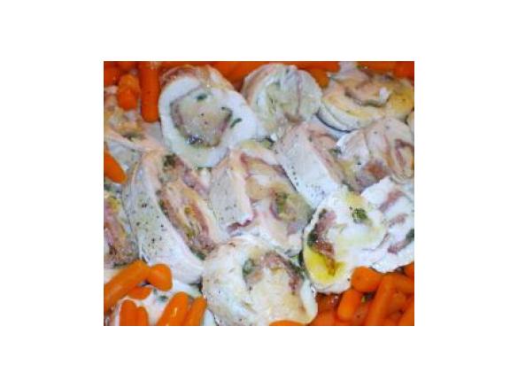 Rotolo di pollo farcito 