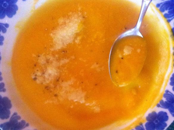 Vellutata di zucca e zenzero