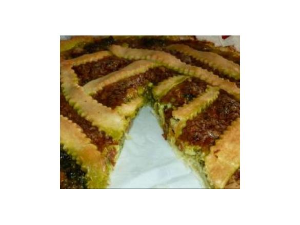 Crostata di zucca e spinaci