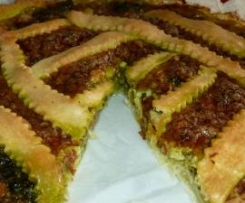 Crostata di zucca e spinaci