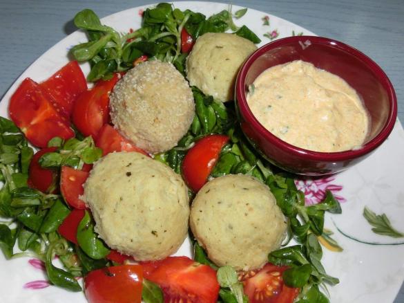Polpette fredde del Riciclo(pollo, zucchine, pesto)