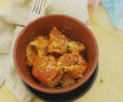 Ravioloni spinaci e mandorle (vegan)