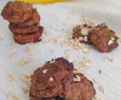 Biscotti con banana, noci e fiocchi d'avena - Contest dolci senza burro e senza uova