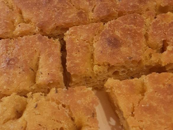 Focaccia di zucca lievitata sul varoma