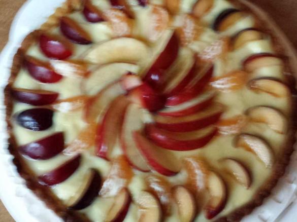 crostata con crema al limone