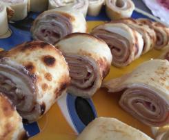 Rotolini di crepes al prosciutto