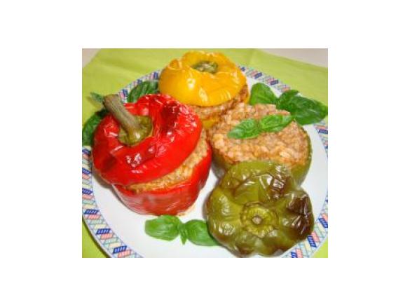 peperoni ripieni di riso e carne