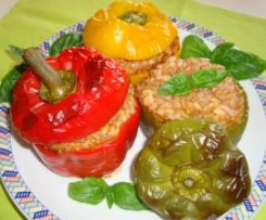 peperoni ripieni di riso e carne