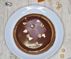 Crostata moderna al cioccolato gianduia e nocciole