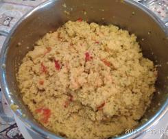 COUS COUS CON GAMBERETTI ZUCCHINE E CURCUMA