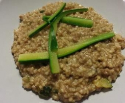 grano saraceno con zucchine e salsiccia (senza glutine)