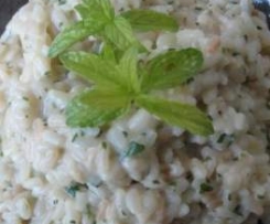 Risotto menta e pesce spada