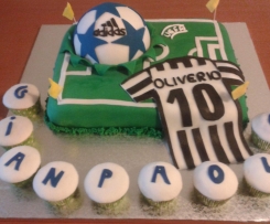 TORTA JUVE IN CHAMPIONS LEAGUE con crema fiesta