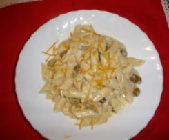 Pennette di Kamut con sugo aromatico di pesce spada fumè