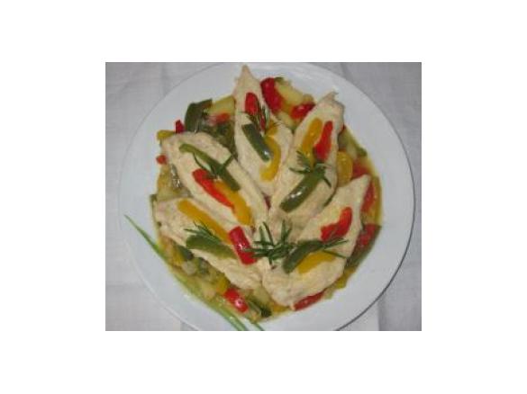 SCALOPPINE AI PEPERONI E PATATE (COLORI D'ESTATE)