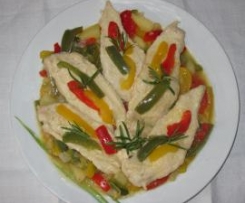 SCALOPPINE AI PEPERONI E PATATE (COLORI D'ESTATE)