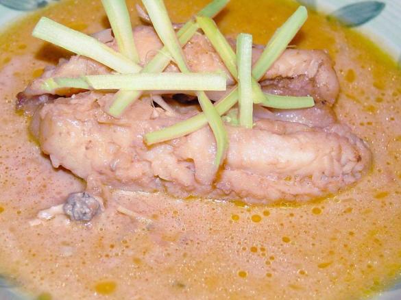 Pescatrice con crema di gorgonzola e birra Stout