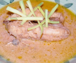 Pescatrice con crema di gorgonzola e birra Stout