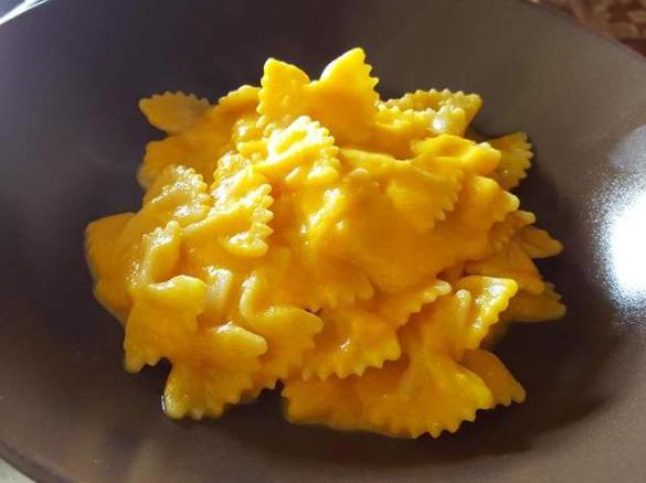 Pasta con crema di carote e finocchi - light