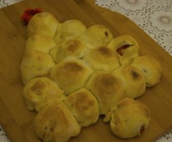 Pane albero di pomodorini [Natale]
