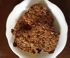 Biscotti light integrali con avena, nocciole, frutta