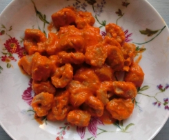 Gnocchi di Ceci e Farina di Segale con Crema di Peperoni