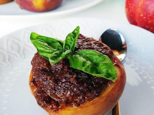 PESCHE RIPIENE AL FORNO