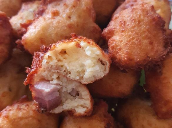 Nuvolette di patate con pancetta "contest buffet"