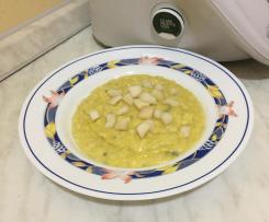 Risotto con crema di gorgonzola e zafferano