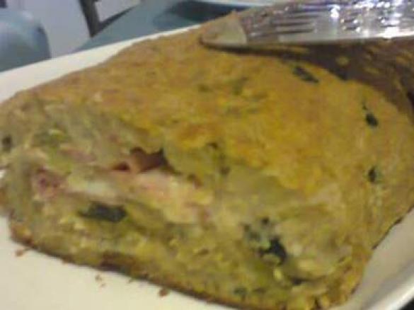 Polpettone di zucchine con cuore filante