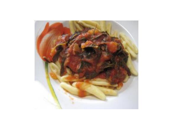 Cavatelli con sughetto di rucola e patate