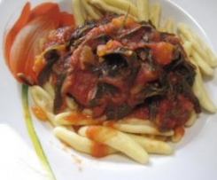 Cavatelli con sughetto di rucola e patate