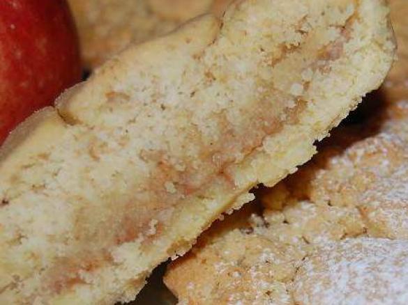 TARTINE DI FROLLA E SBRISOLONA FARCITE ALLE MELE (presa dal web e riadattata al bimby)