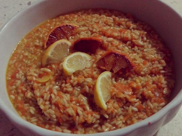 Risotto integrale ACE (Arancia - Carota - Limone)