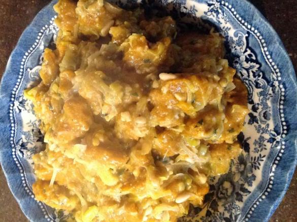 Gnocchi di zucca e grano saraceno al pesto di frutta secca