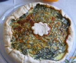 Torta salata con agretti o barba di frate