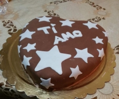 Torta pan di stelle cuore