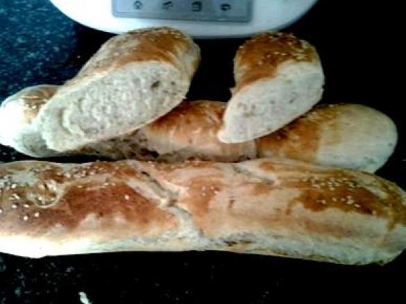 baguettes alle noci e sesamo