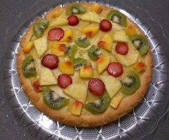 Torta alla crema e frutta senza lattosio