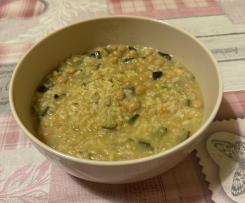 Risotto light con zucchine e ceci