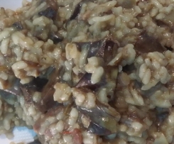 Risotto con carciofi e pancetta