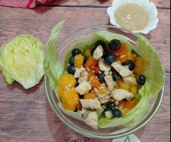 INSALATA DI POLLO CON MANGO MIRTILLI E SALSINA ~~ contest lunchbox ~~