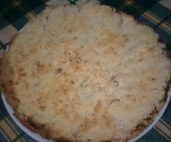 torta di panettone con crumble