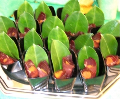 Nocette in imbuti di bresaola Finger food