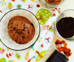 Gelato al cioccolato (vegan) con polvere di caffé, arancia e Rum