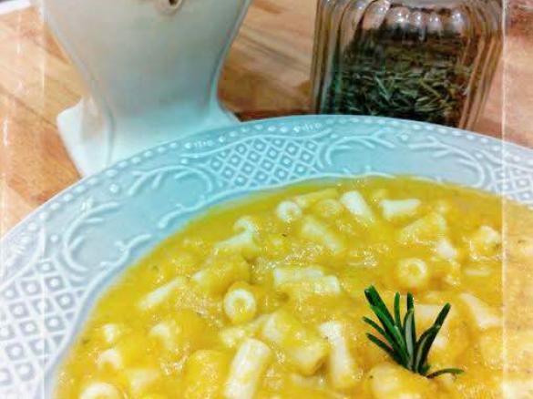 Tubetti di Kamut in crema di Zucca e Ceci