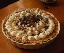 Frolla con crema chantilly e banane